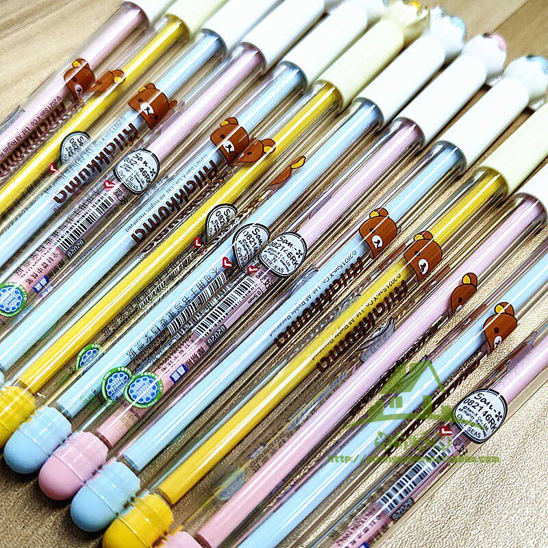 爱好轻松熊摩易擦可中性笔小清新卡通超萌热可消学中性笔