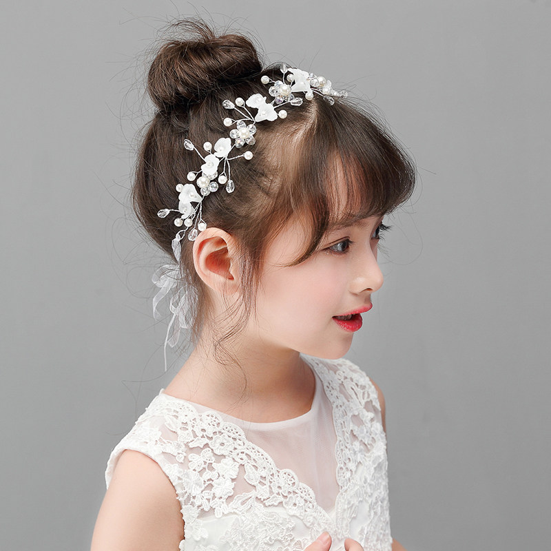 儿童发饰女童公主发夹发箍手工花环花童礼服配饰女孩头箍儿童头饰
