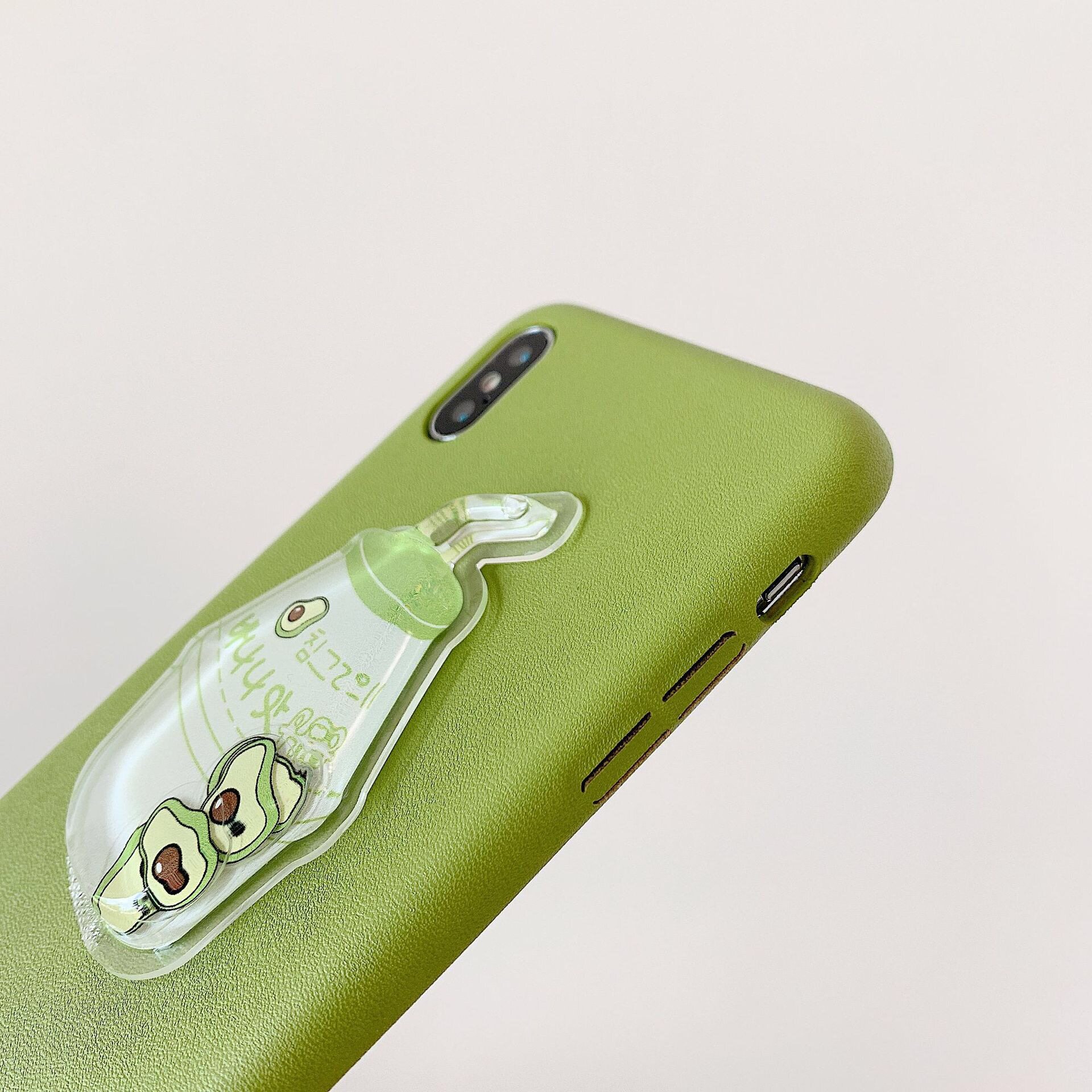 牛油果榴莲适用iphone11苹果xsmax/xr苹果7/8p6s减压液体手机壳潮