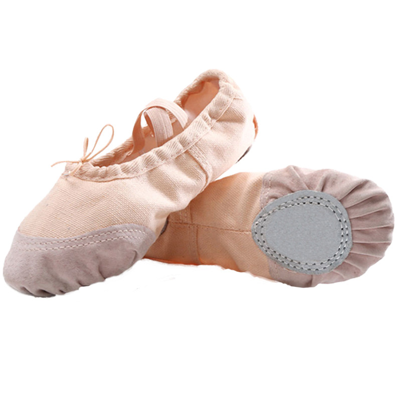 舞鞋儿童舞蹈鞋女软猫爪芭蕾芭蕾舞女童帆布跳舞芭蕾舞鞋