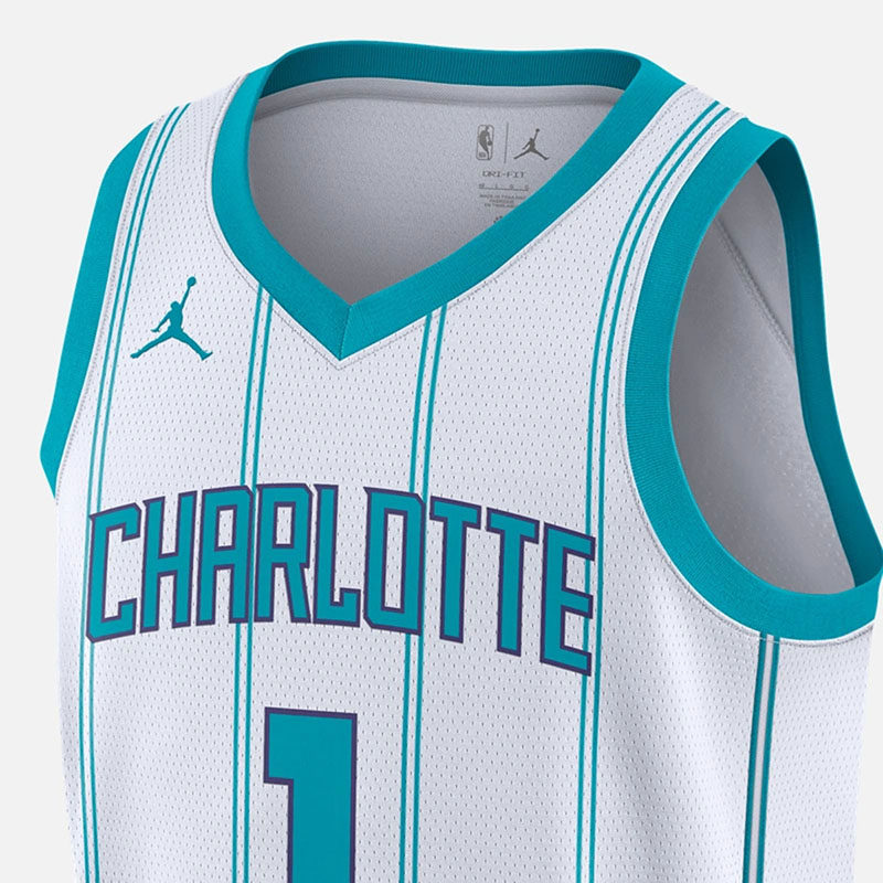 jordan耐克2022赛季夏洛特黄蜂队速干nba球衣背心dn2071100运动背心