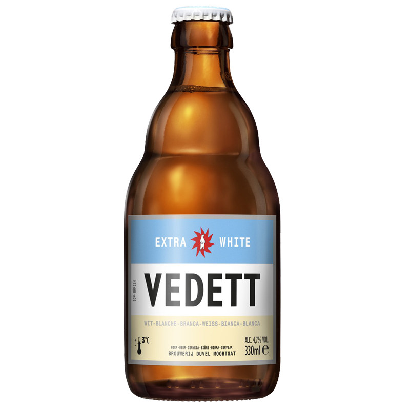 进口啤酒比利时原瓶督威酒厂白熊白啤酒330mlvedett啤酒