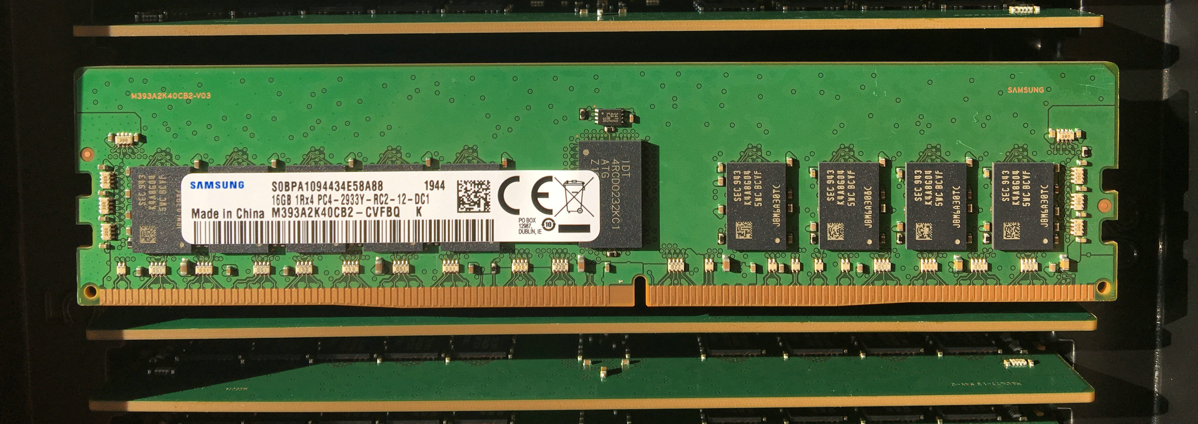 三星16g1rx4pc4-2933y-rc2-12-dc1ddr4eccreg服务器内存条内存