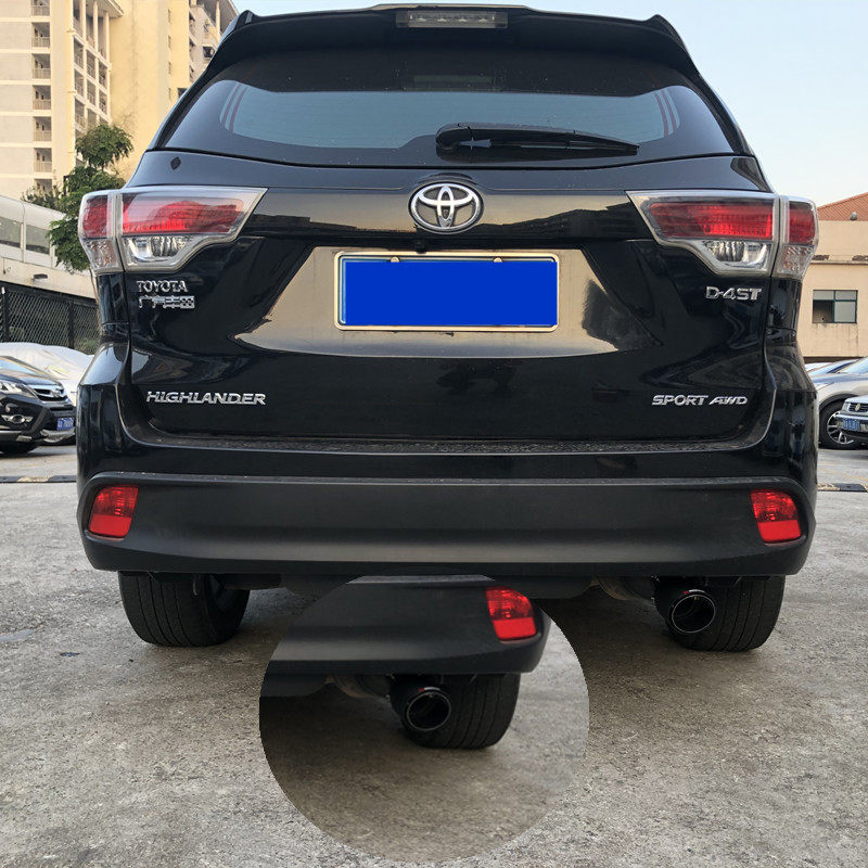 200919新老丰田汉兰达专用尾喉天蝎碳钎维排气管改装尾喉