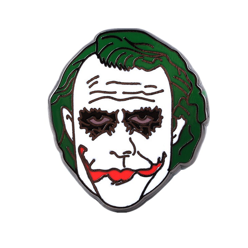 dcjoker小丑胸针个性时尚潮流徽章别针外套背包勋章