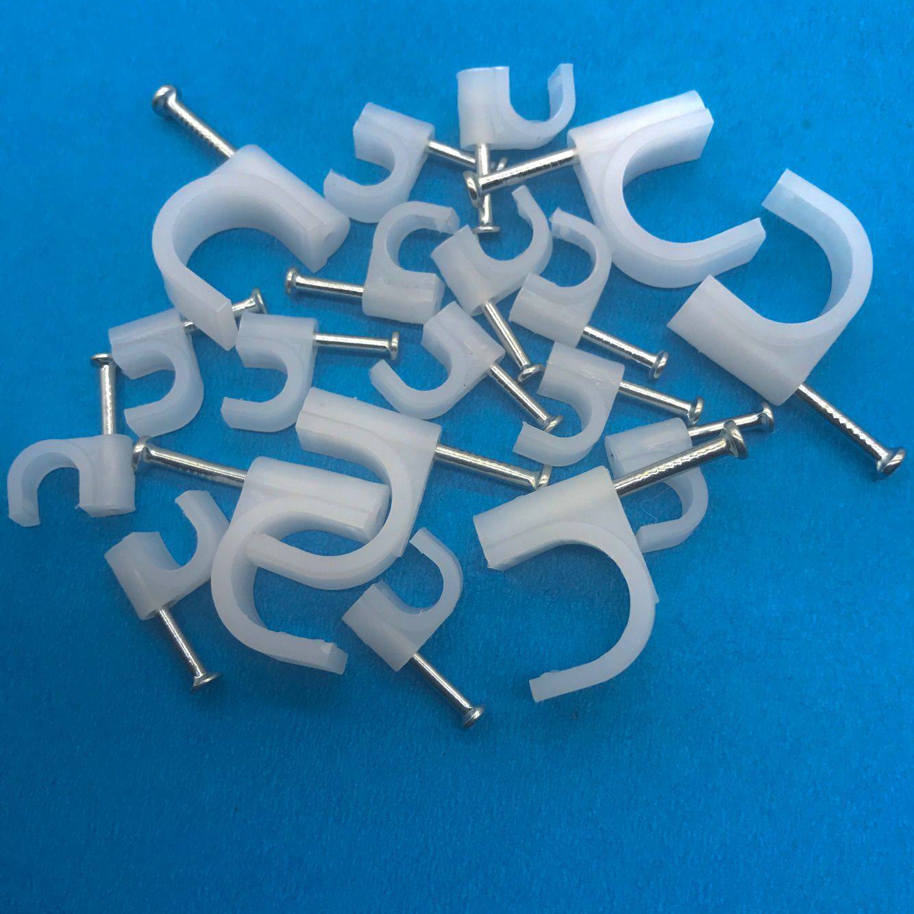 线卡子网线钉钢钉线卡固定钉卡电线理线圆形45678 10 16 20 25mm