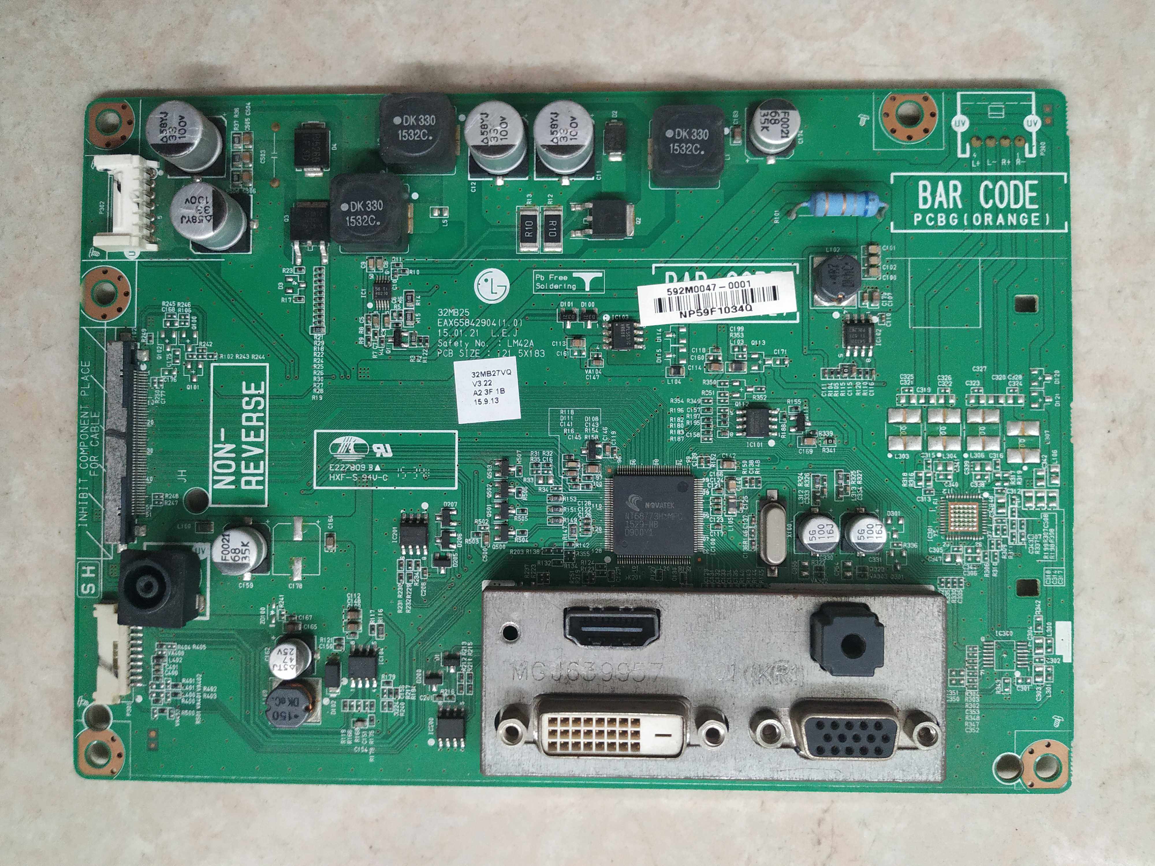 原装lg32mb25vq显示器主板eax65842904配屏lc320due显示屏