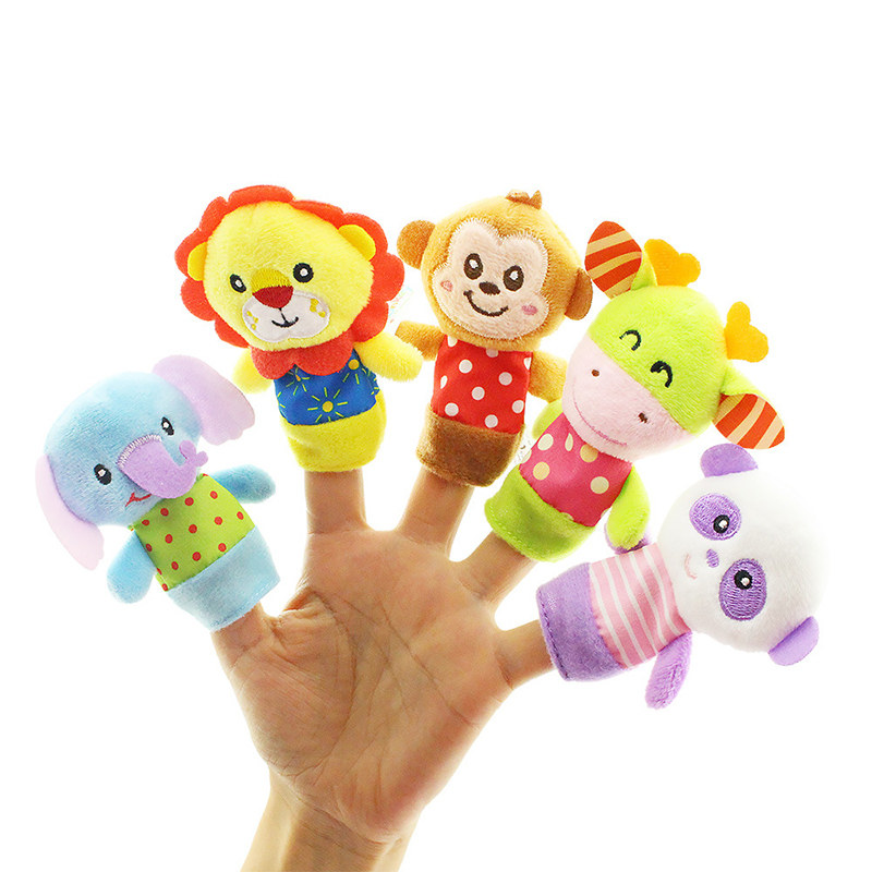 幼儿婴儿手指玩偶讲故事宝宝教具儿童布偶毛绒手偶