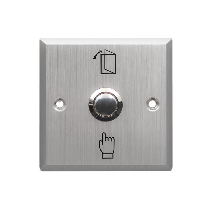 开关不锈钢门禁面板出门按钮自动复位门铃常开按钮