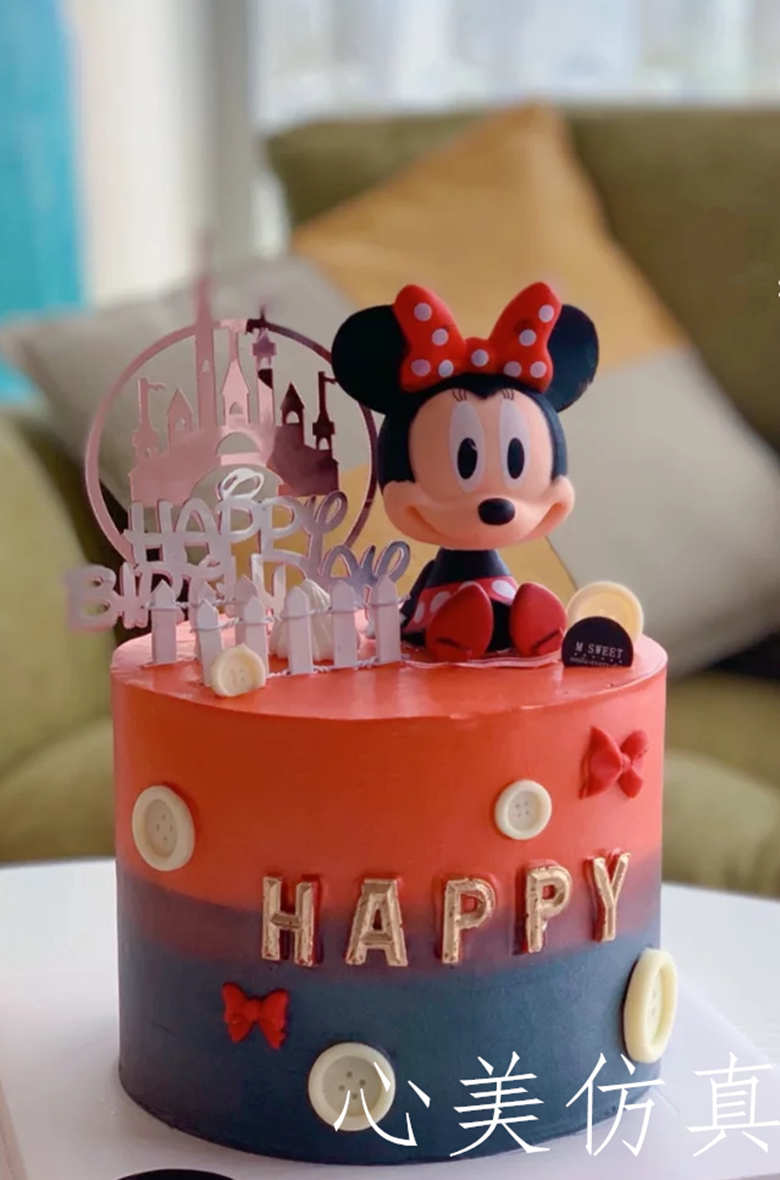 模型蛋糕仿真2020新款流行卡通迪士迪士尼尼米奇仿真水果