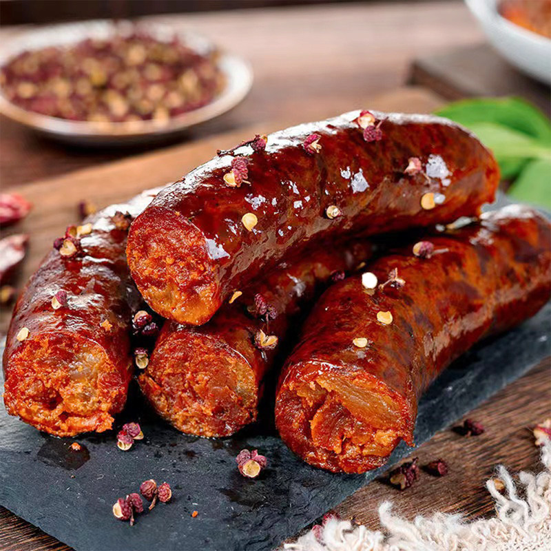 香肠麻辣烟熏正宗重庆四川特产手工农家自制川味风干腊肠腊肉食品-mc