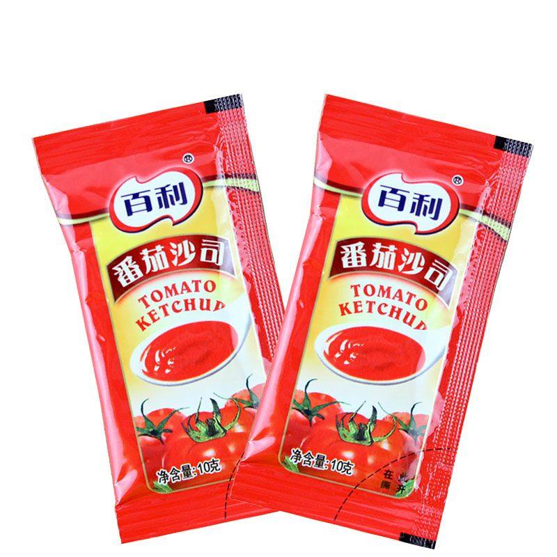 百利番茄沙司10克小包商用家用薯条手抓意大利番茄酱