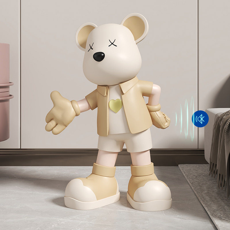 网红迎宾暴力熊落地摆件客厅大型装饰品入户店铺装饰摆件