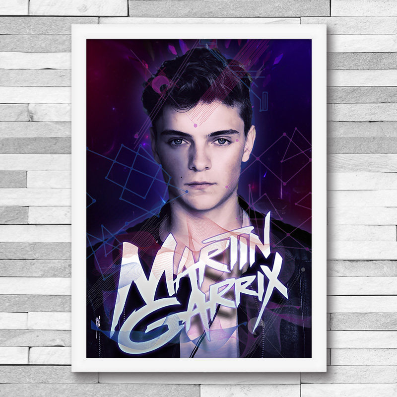 martin garrix 带框海报 马丁装饰画 dj艺术照片墙壁画