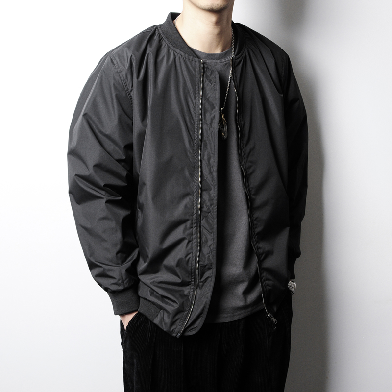 春秋装余文乐潮流百搭纯色薄款棒球服飞行员夹克男外套日系ins潮