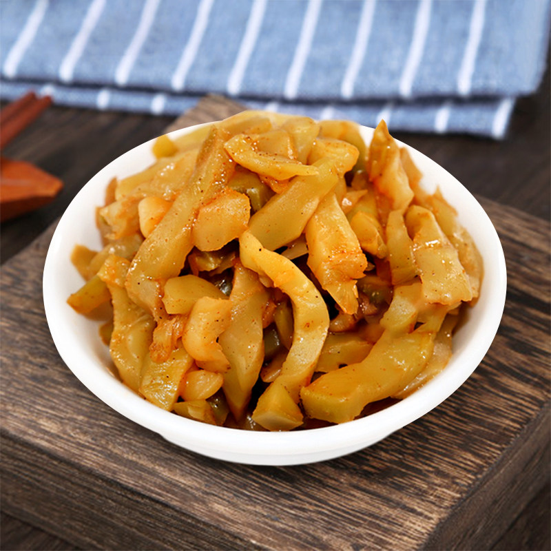 菜丝开味榨菜航空特产宁波70g僮榨儿童得福腌制