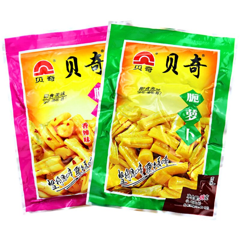 贝奇萝卜98g15包原味下饭饭菜开味咸菜榨菜腌制