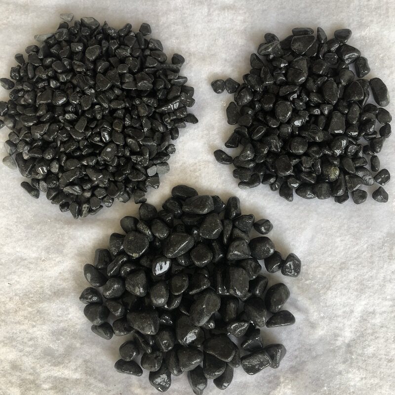 石子黑色砾石碎石水洗石日式日式庭院山水深灰色其它园艺用品