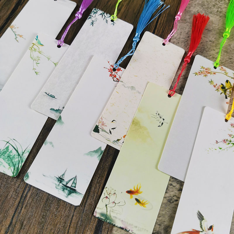 空白书签纸质古典中国国风手写创意古风精美书签