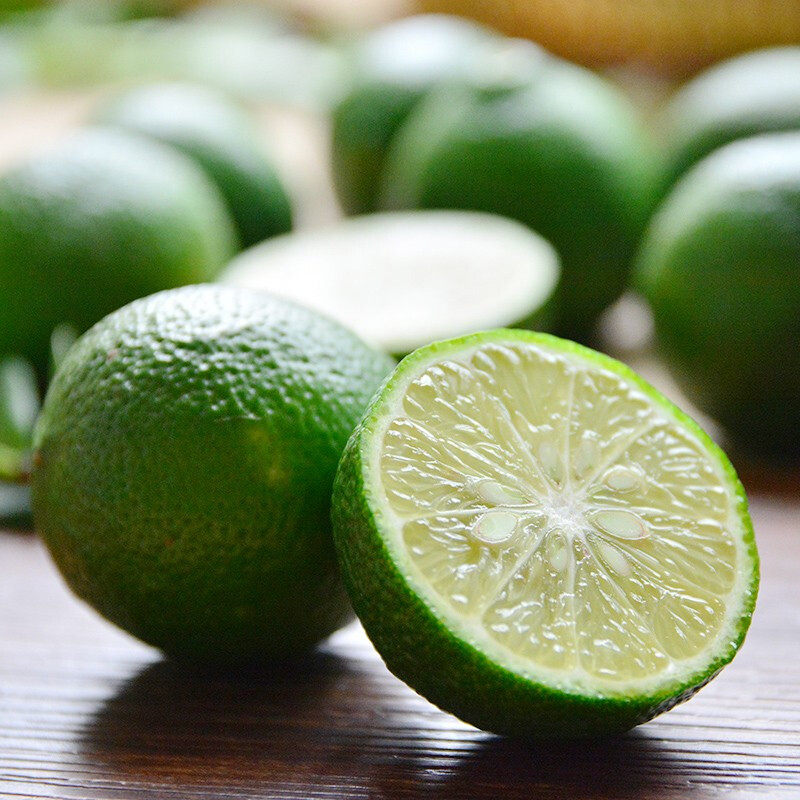 青柠檬青香海南水果柠檬水柠檬绿皮力克新鲜特产柠檬