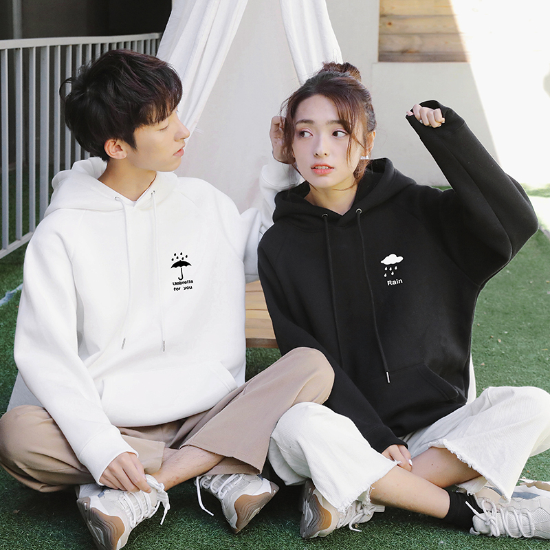 atee情侣装umbrellaforyou韩版宽松加绒卫衣女2020卫衣