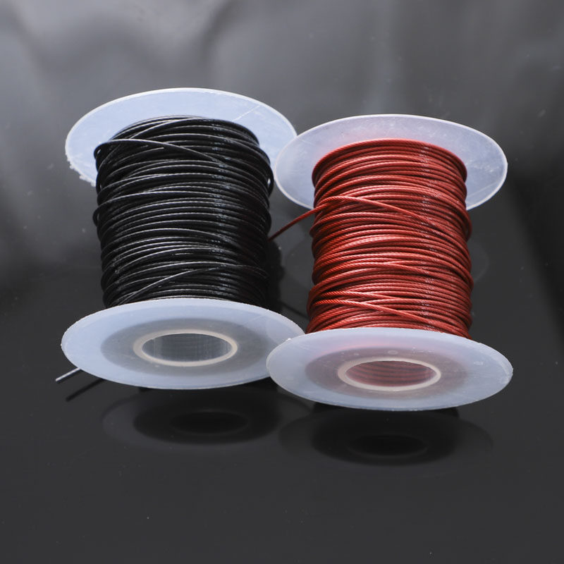 现货包邮特柔软304包彩色钢丝绳海钓钢丝丝线钓鱼钢丝绳