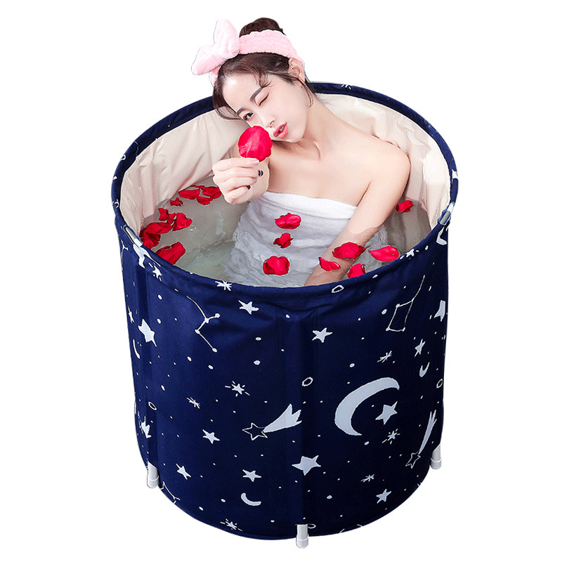 加厚泡澡桶大人折叠浴桶家用洗澡桶浴缸沐成人洗澡盆全身泡澡神器