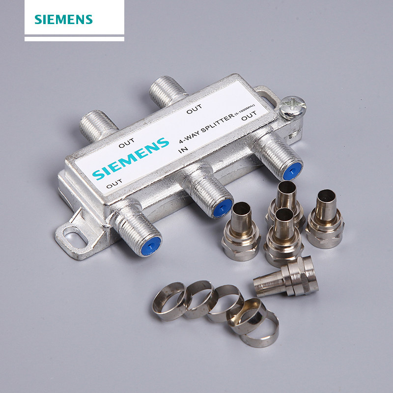 西门子siemens 闭路电视分配器 有线电视分支器一分四