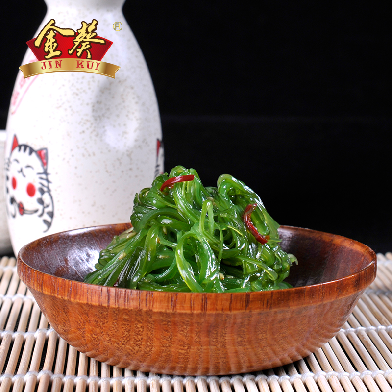金葵日式裙带菜500g包装即食下饭菜海带丝海藻寿司中华海草沙拉 - 图3