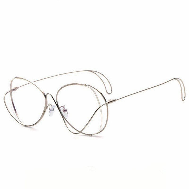 2020新款同款线条镂空大框眼镜架同款眼镜架口碑好店