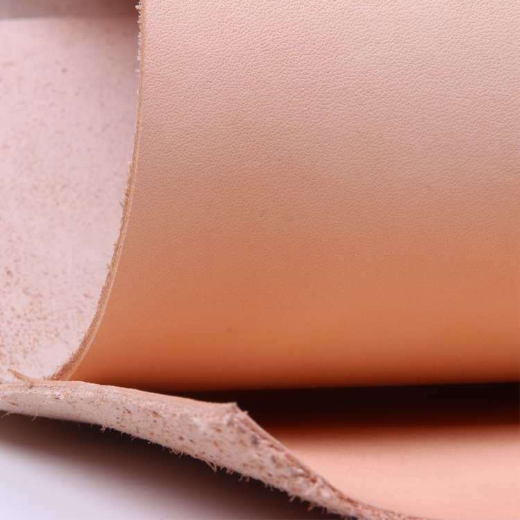 植鞣牛皮整张原色1020mm硬挺头层皮料染色雕刻海绵垫