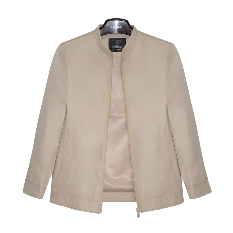 高驰服饰秋冬新品上市立领夹克衫中年魅力男士商务休闲纯色外套