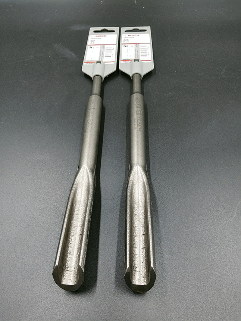 博世电锤钻头镐钎电镐凿刀头250mm四坑圆开槽凿子电锤钻头