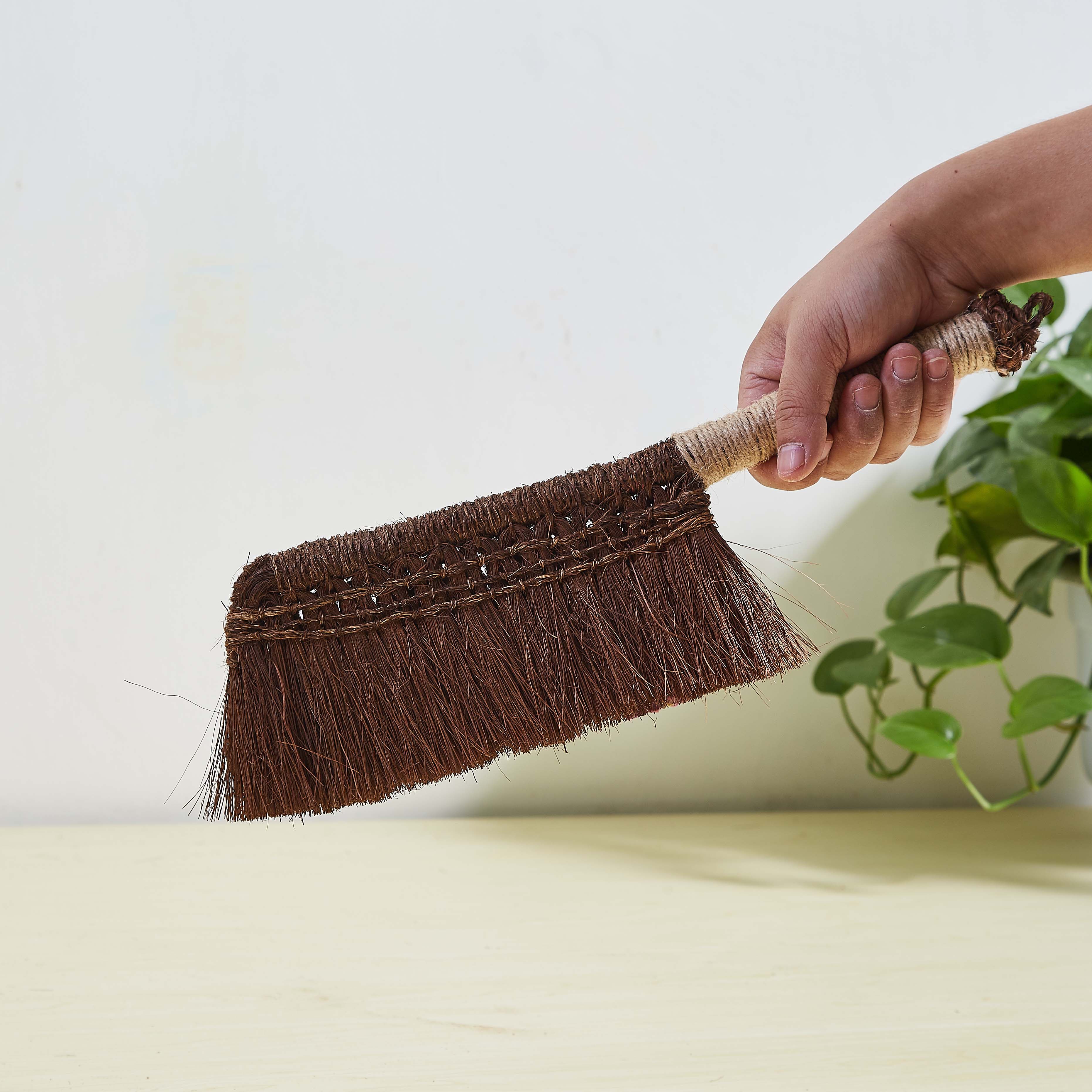 手工编织山棕扫刷子笤帚汽车除尘床刷防静电扫炕床刷