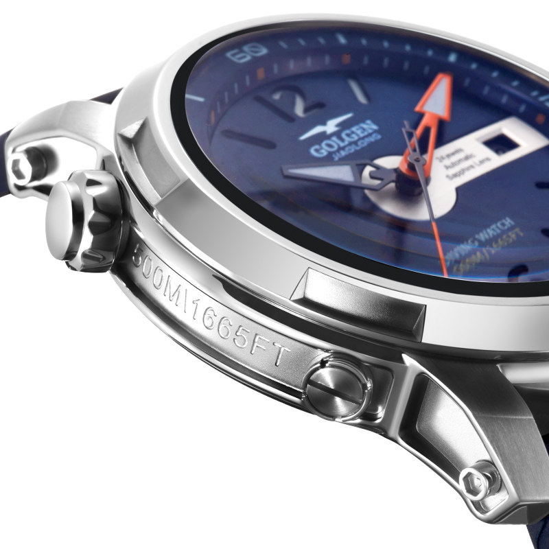 golgen古尊手表蛟龙500m防水运动潜水男表机械国产腕表
