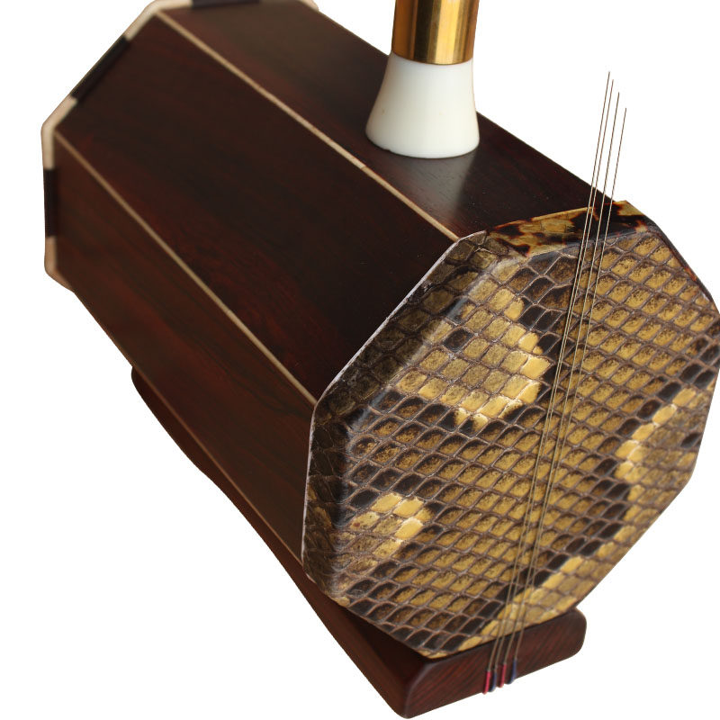 乐魂老红红木低音四胡蒙古四弦莽皮乐器厂家四胡