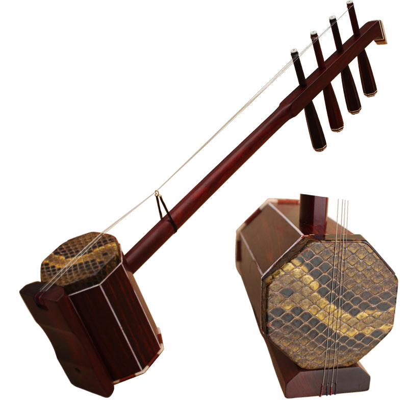 乐魂小叶檀木中音四胡蒙古乐器四弦四胡