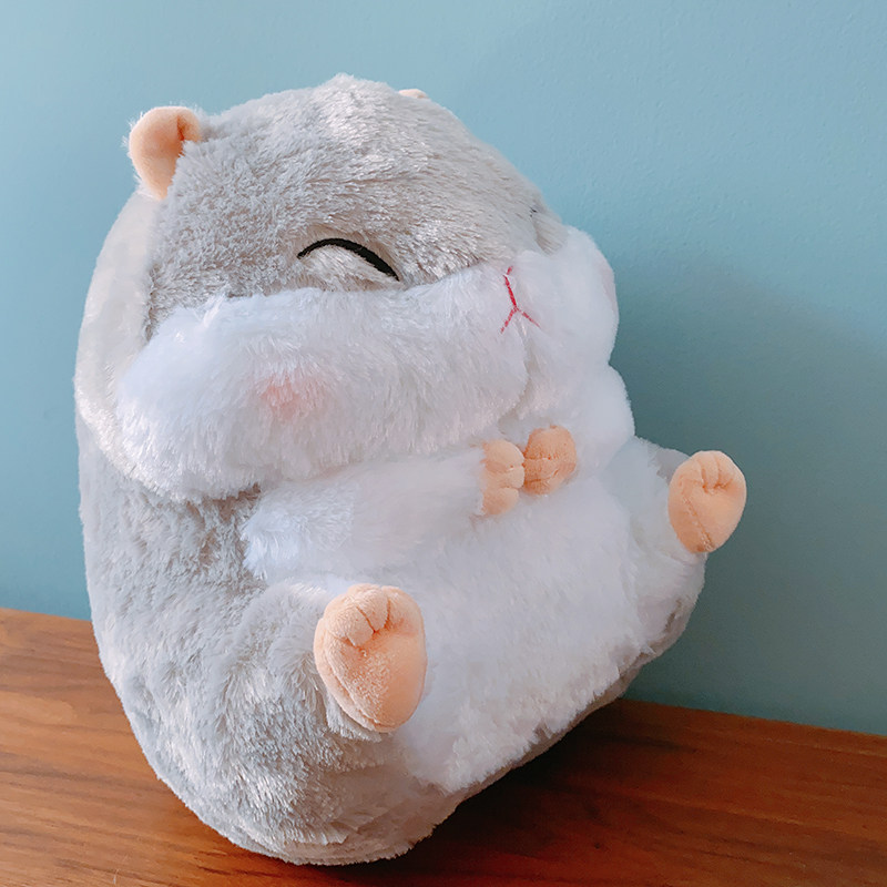 日本正版amuse大码娃娃玩偶正版大号可爱胖仓鼠公仔抱枕毛绒玩具-mc母