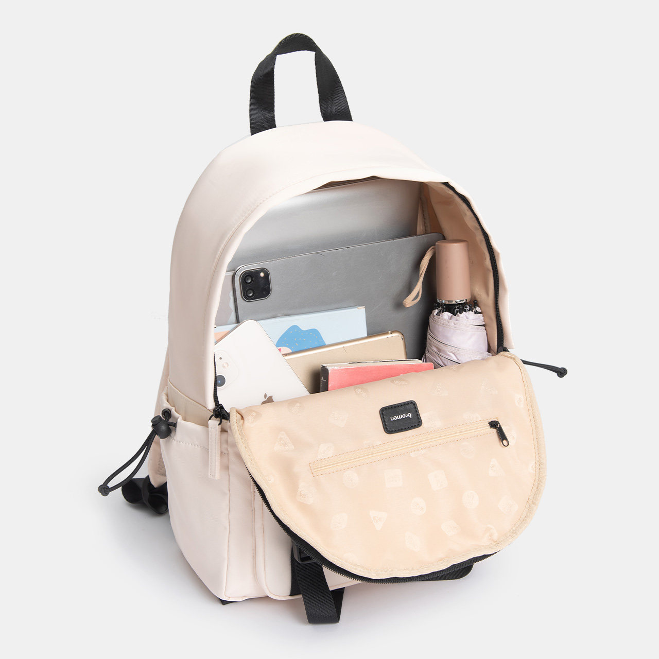 不莱玫派对双肩包大容量高中大学生书包简约轻便旅行双肩背包