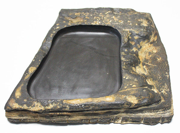 大器收礼自然型原石特产沂蒙礼品老料砚台徐公砚台