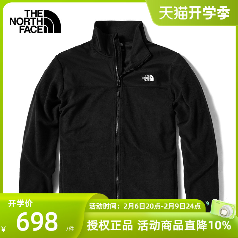 TheNorthFace北面抓绒衣男春秋户外休闲加绒保暖外套摇粒绒内胆