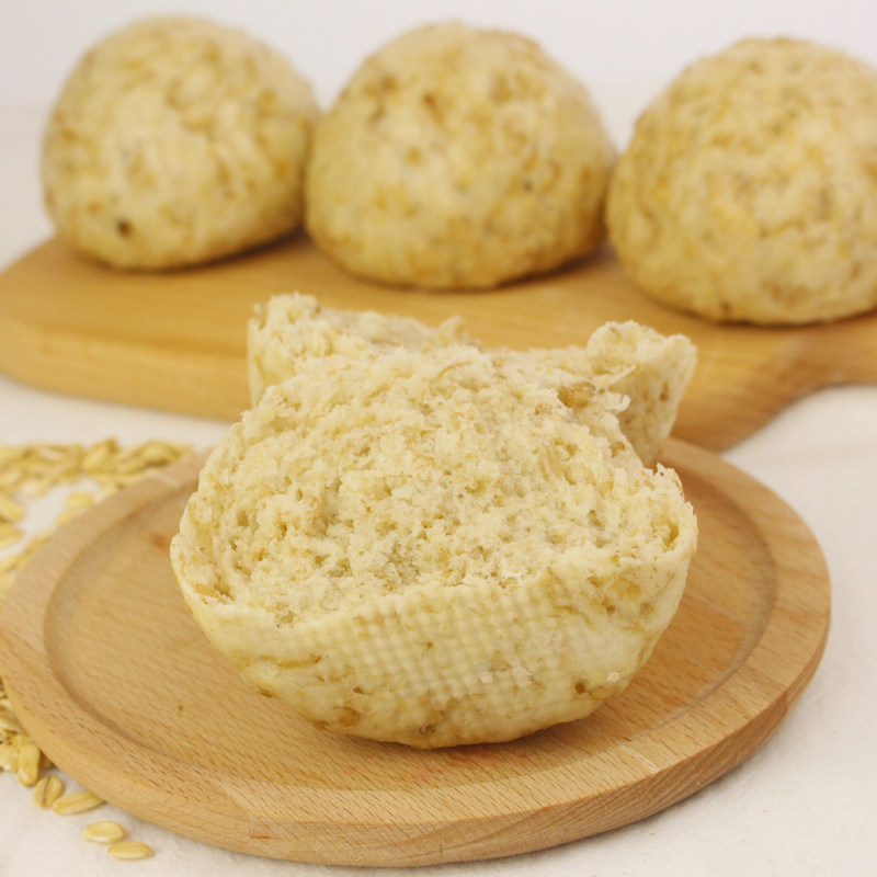 燕麦馒头 山东农家石磨小麦面粉 纯手工老面馍馍 2019新