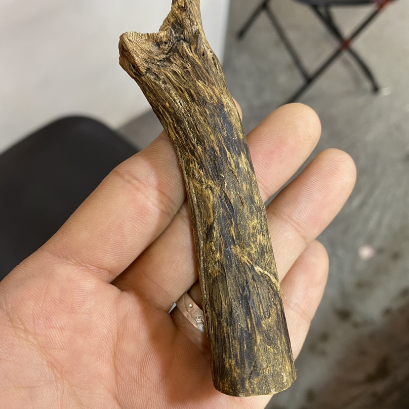 绿奇楠154克奇楠树心一块高品质天然奇楠老料棋韵凉