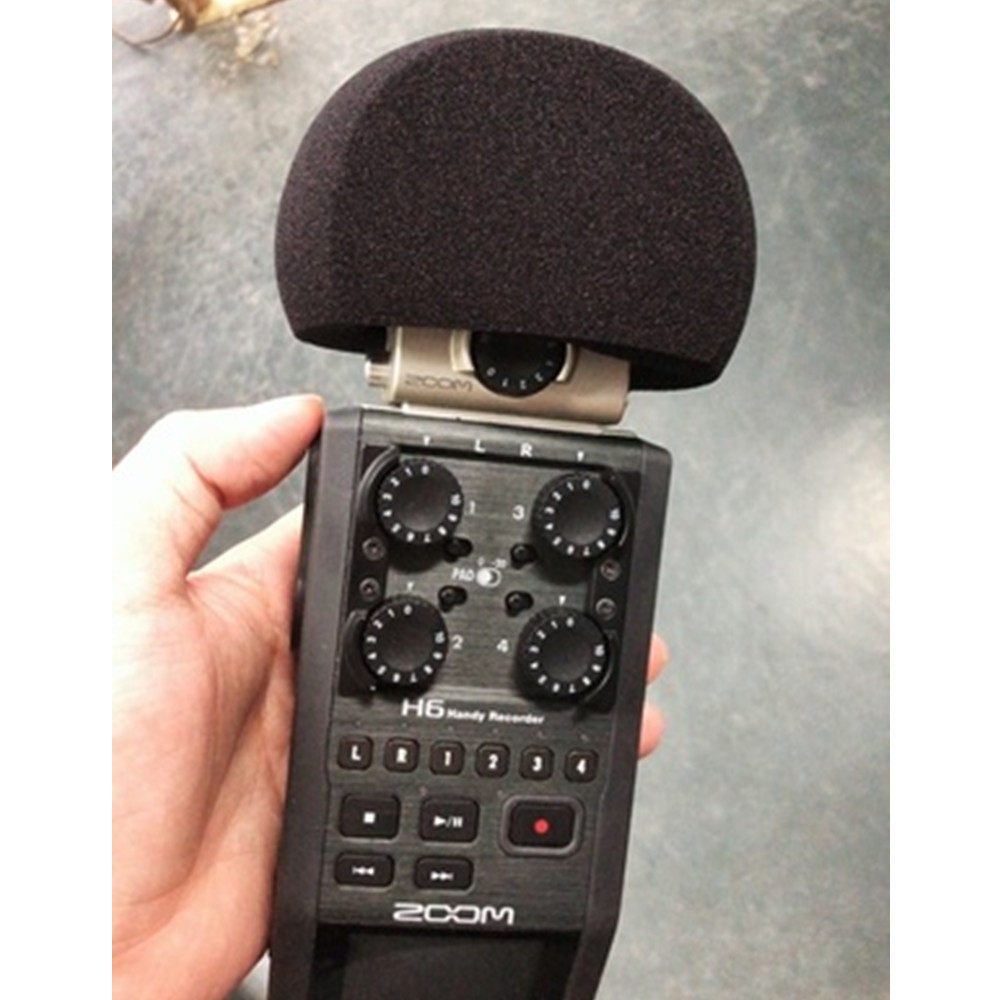 适合zoomh5h6录音笔防风海棉咪罩麦克风加厚毛衣采访机咪罩