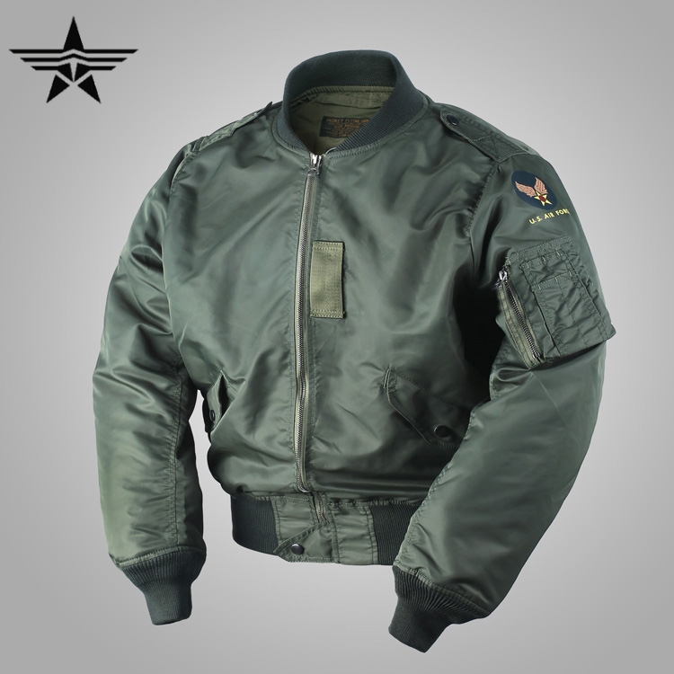 复刻L2B空军飞行员尼龙春秋夹克衫MA1男士美 军款短休闲外套 L2
