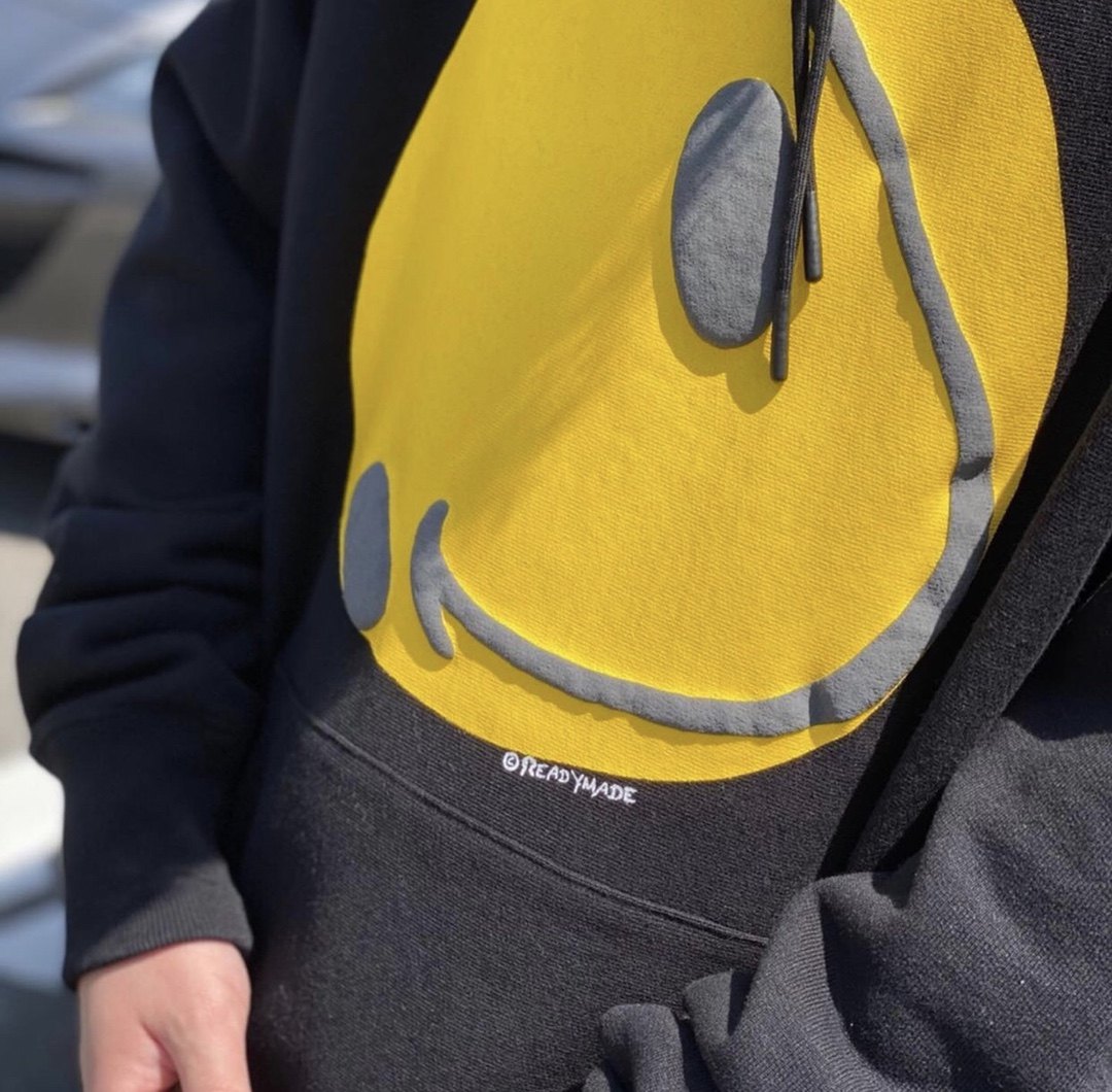 zwsp出品天花板readymadenph笑脸男女女同款卫秋季卫衣