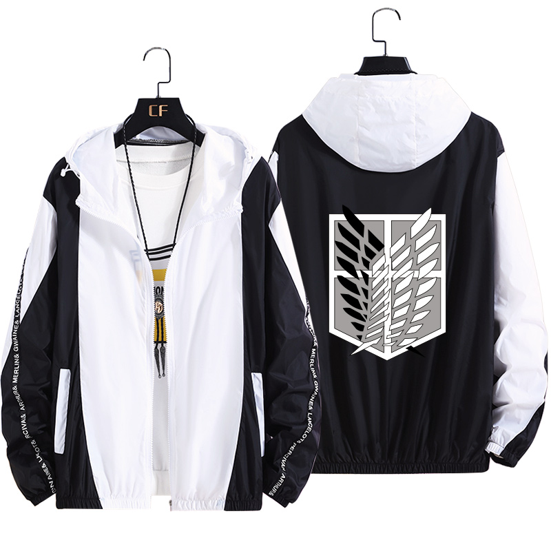 外套进击衣服巨人动漫周边二次元时尚休闲风衣自由之翼动漫t恤