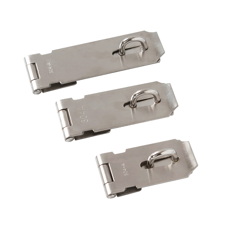 门锁扣搭扣老式免开孔简易木门家用抽屉锁加厚不锈钢门栓门鼻子