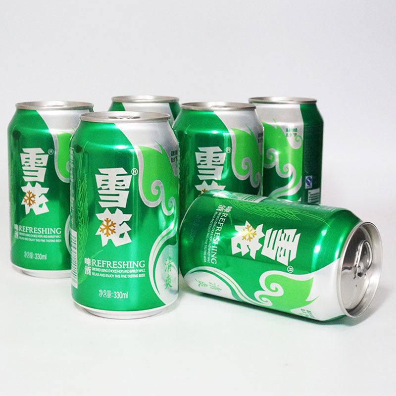 包邮雪花啤酒清爽330ml24听整箱拉罐啤酒雪花听装啤酒绿罐