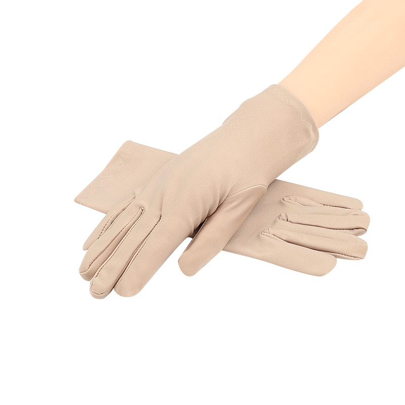 珍碧斯夏季棉质防晒薄短款弹力手套 珍碧斯手套